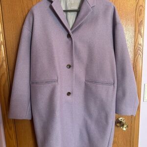 Everlane Purple Pea Coat
